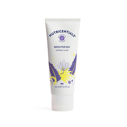 Nu Skin Brighter Day Exfoliant Scrub with pomegranate enzymes for radiant skin preparation