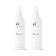 Nu Skin NaPCA Moisture Mist bottle delivering refreshing hydration for all skin types