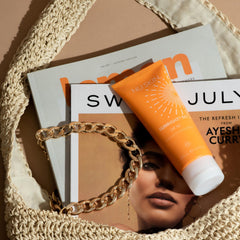 Outdoor scene with Nu Skin Sunright SPF 50 during activity