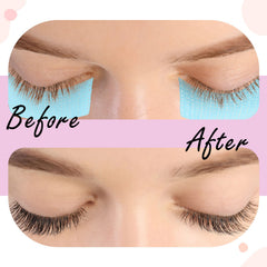 Nuanchu easy-tear lash tape folds cleanly for fast shaping.