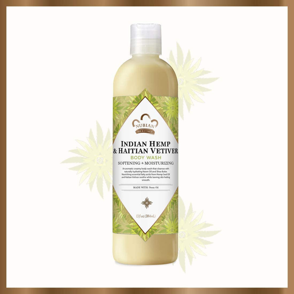 Nubian Heritage organic ingredients label emphasizing certified organic ingredients.