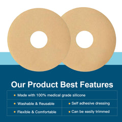 Nubical breast scar sheets can be cut to fit for a customized coverage.