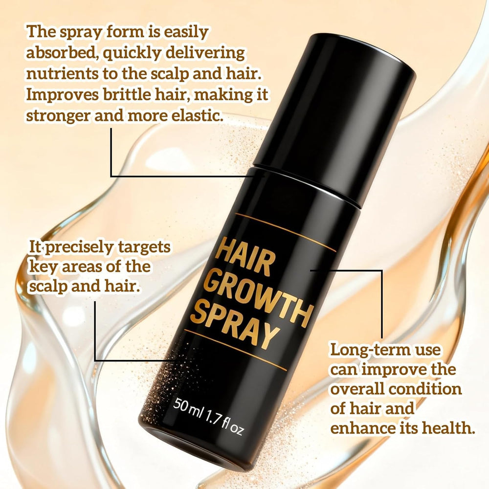 Nuckhuce hair growth spray mist highlights lightweight hydration for stronger, shinier hair