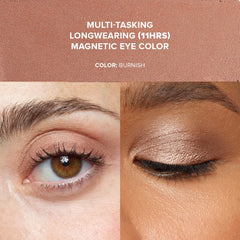 Nudestix Magnetic Luminous Eye Color Burnish eyeliner line close-up for precise definition
