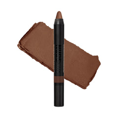 Nudestix Magnetic Matte Eye Color Chocolate swatch showcases rich pigment and budge-proof, long-wearing finish