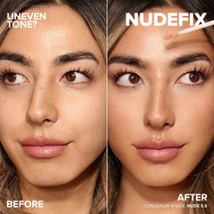 Nudestix Nudefix Cream Concealer with applicator for precise, mess-free application.