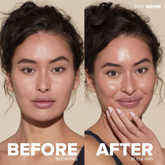 Nudestix Nudescreen application on hand demonstrates easy blending and wear.