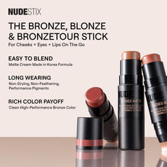 Nudestix Nudies Bronze adds bronze tone to lips for cohesive looks