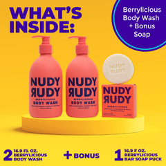 Nudy Rudy Berrylicious gift bundle showcases a ready-made holiday present option