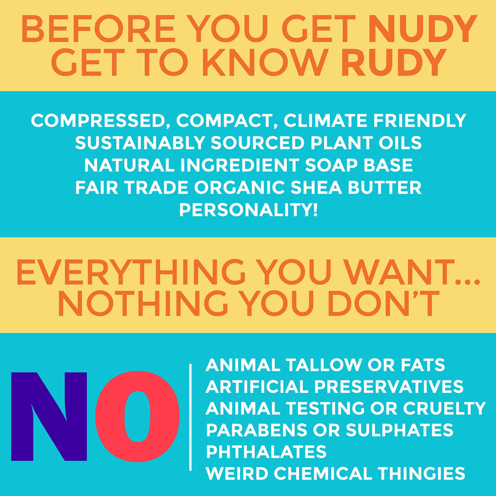 Nudy Rudy Sea Salt Suds soap puck evoking ocean breeze and minerals