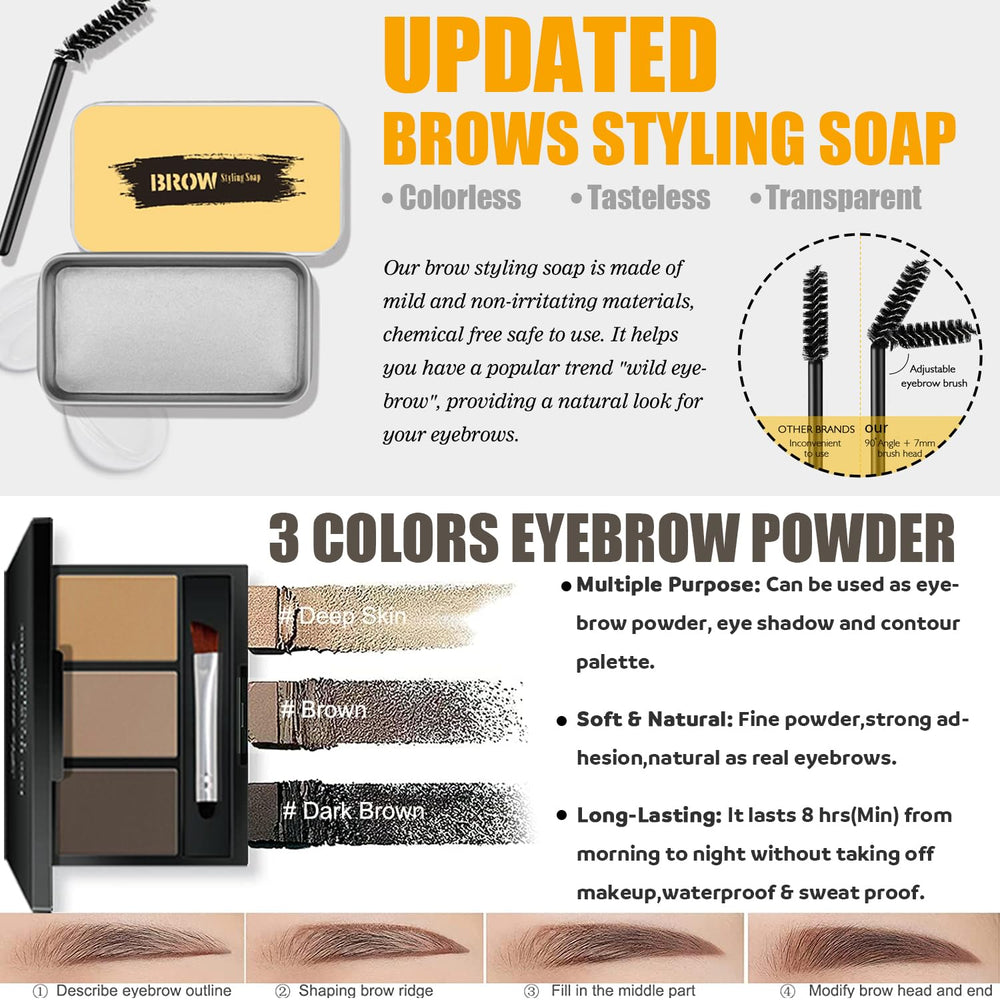 NUIBO eyebrow soap for shaping and setting brows.