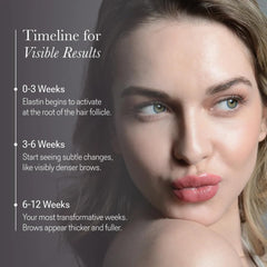 NULASTIN Brow serum application on clean brows for fuller look