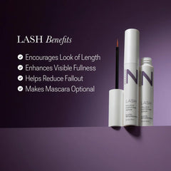 NULASTIN close-up shows healthy lashes with thicker appearance.