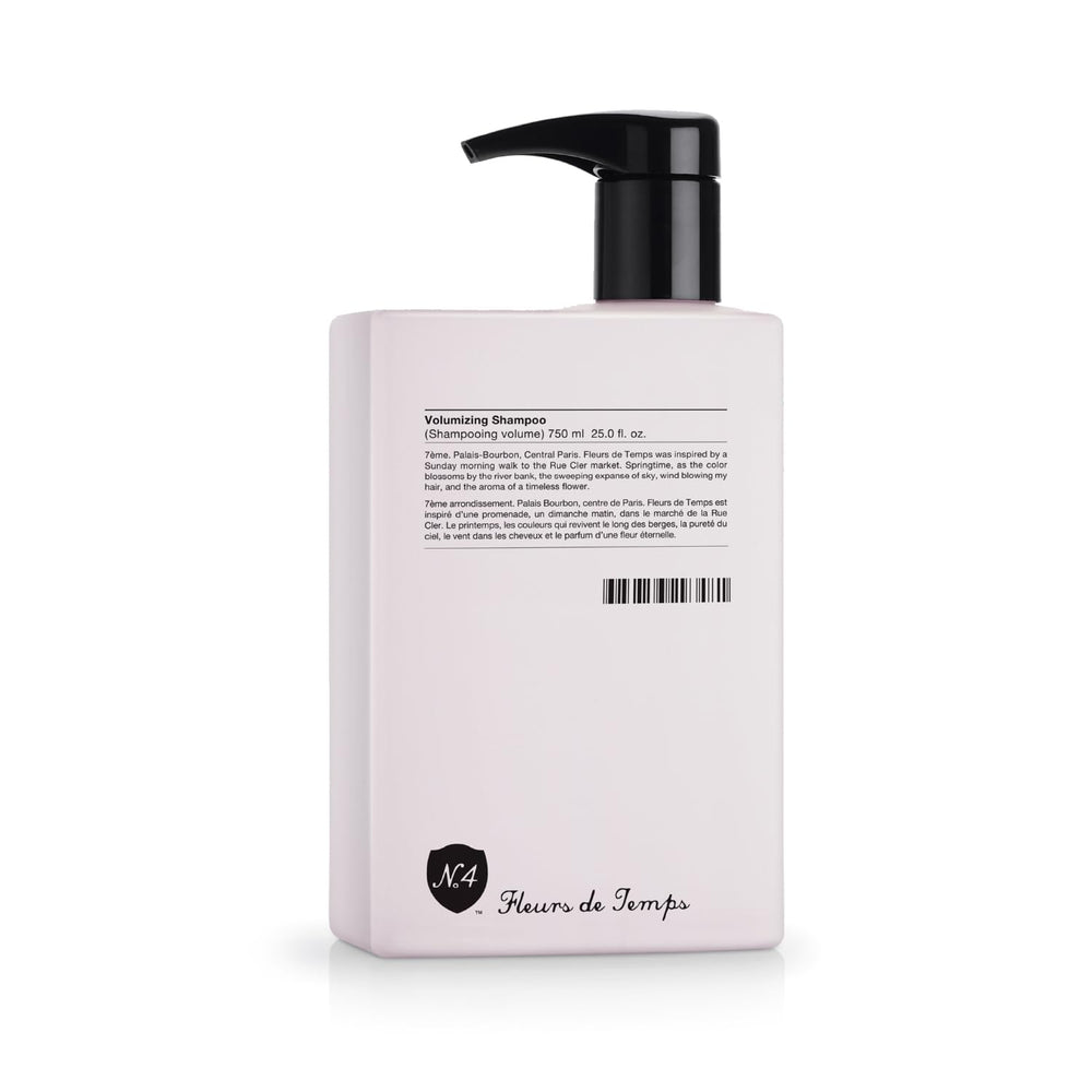Number 4 Hair Shampoo volume bottle showcases volumizing formula for fuller hair.