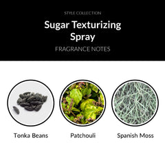 Number 4 Sugar Texture Spray creates a beach-inspired texture for casual looks.