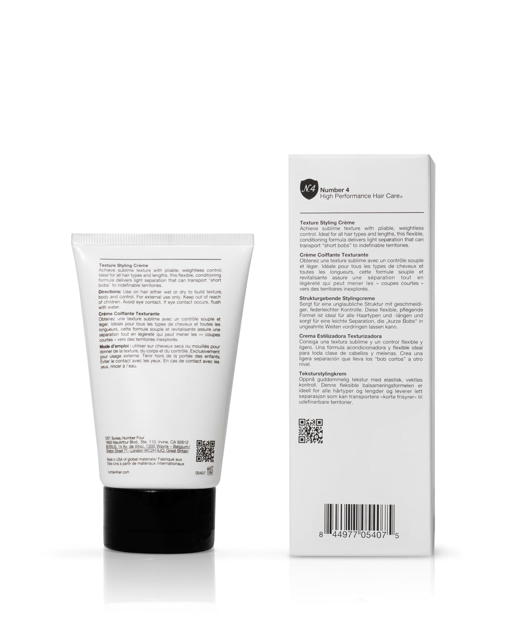 Number 4 Texture Styling Creme applied by hand for even distribution