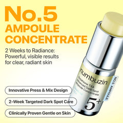 Numbuzin No.5 dropper releasing formula for clearer tone.