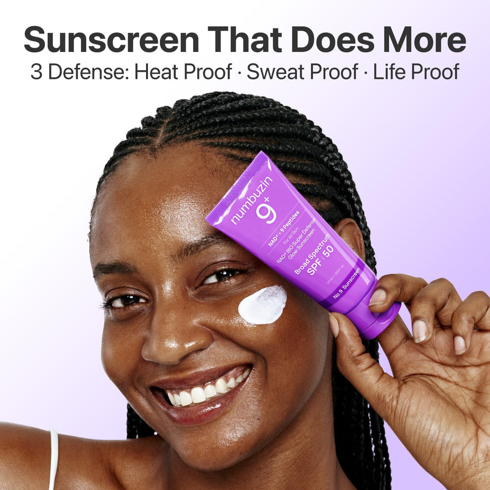 numbuzin No.9 Sunscreen NAD+ peptides support skin vitality and firmness