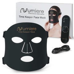 Numiere Time Keeper mask front view showing lightweight, hands-free design for at-home skincare
