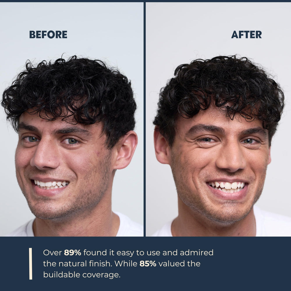NuNorm 12 beige color adapts to tone for natural look