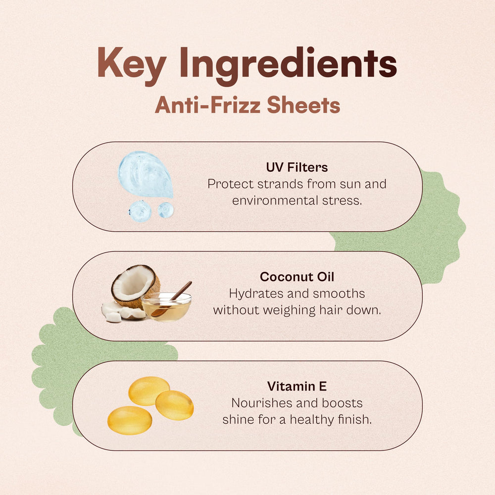 Nunzio Saviano anti-frizz sheets application close-up for quick smoothing.