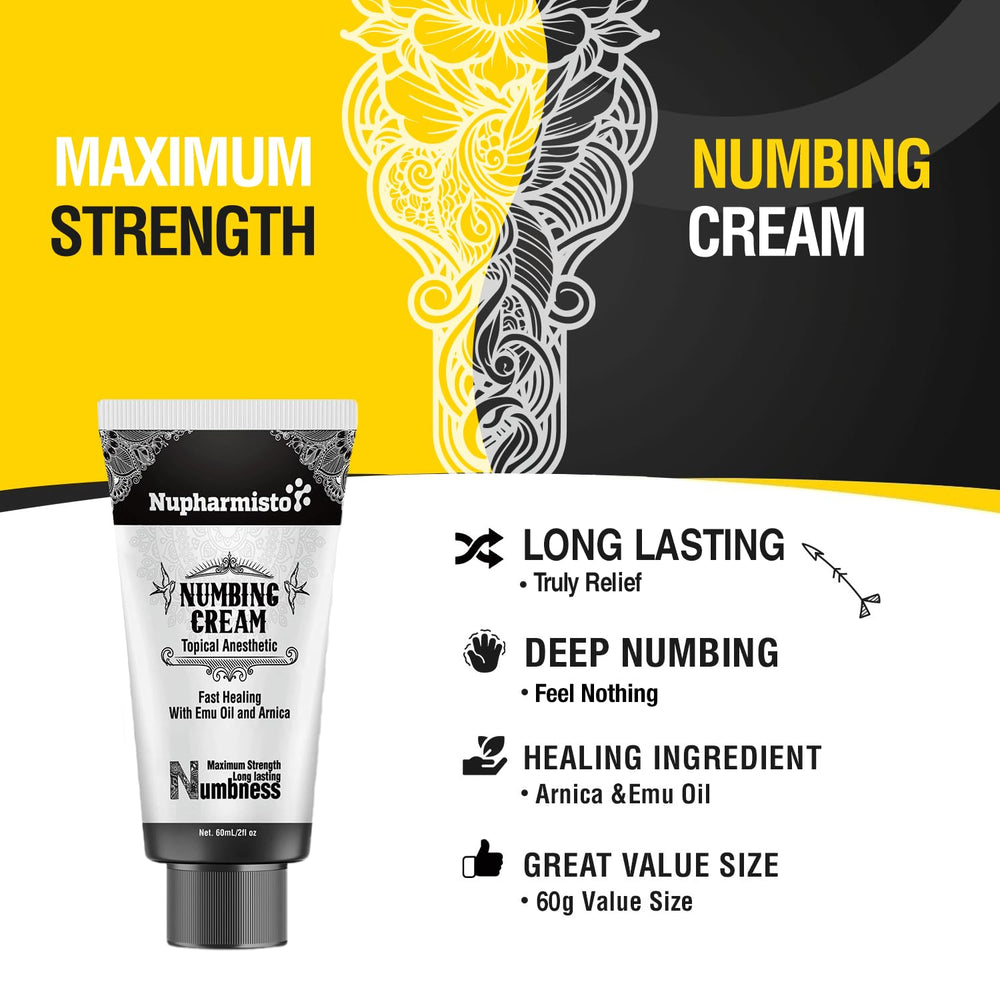 Nupharmco Numbing Cream menthol cooling close-up highlighting refreshing sensation