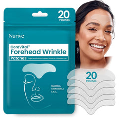 NURIVE Advanced Wrinkle Patches for the forehead provide invisible coverage and smoothing potential.
