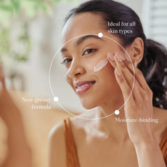 NuSkin NaPCA Moisturizer texture swatch, non-greasy finish ideal for daily use.