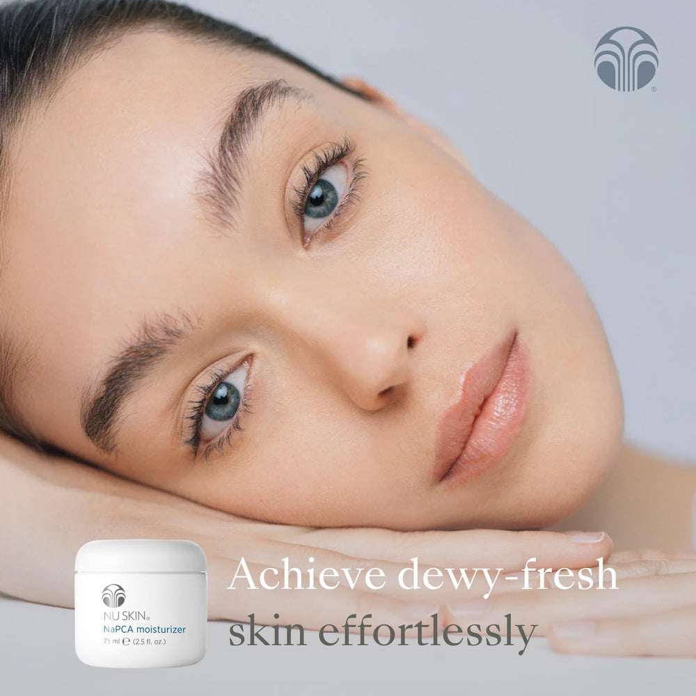NuSkin NaPCA Moisturizer two-pack display, value-friendly hydration option.