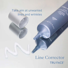NuSkin Tru Face Line Corrector peptide cream close-up showing rich texture.