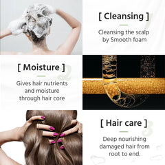 NUSPA bottle pump closeup shows convenient daily hair care application.