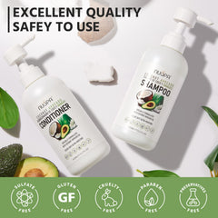 NUSPA Coconut Avocado Conditioner bottle emphasizes color-safe hydration and manageability.
