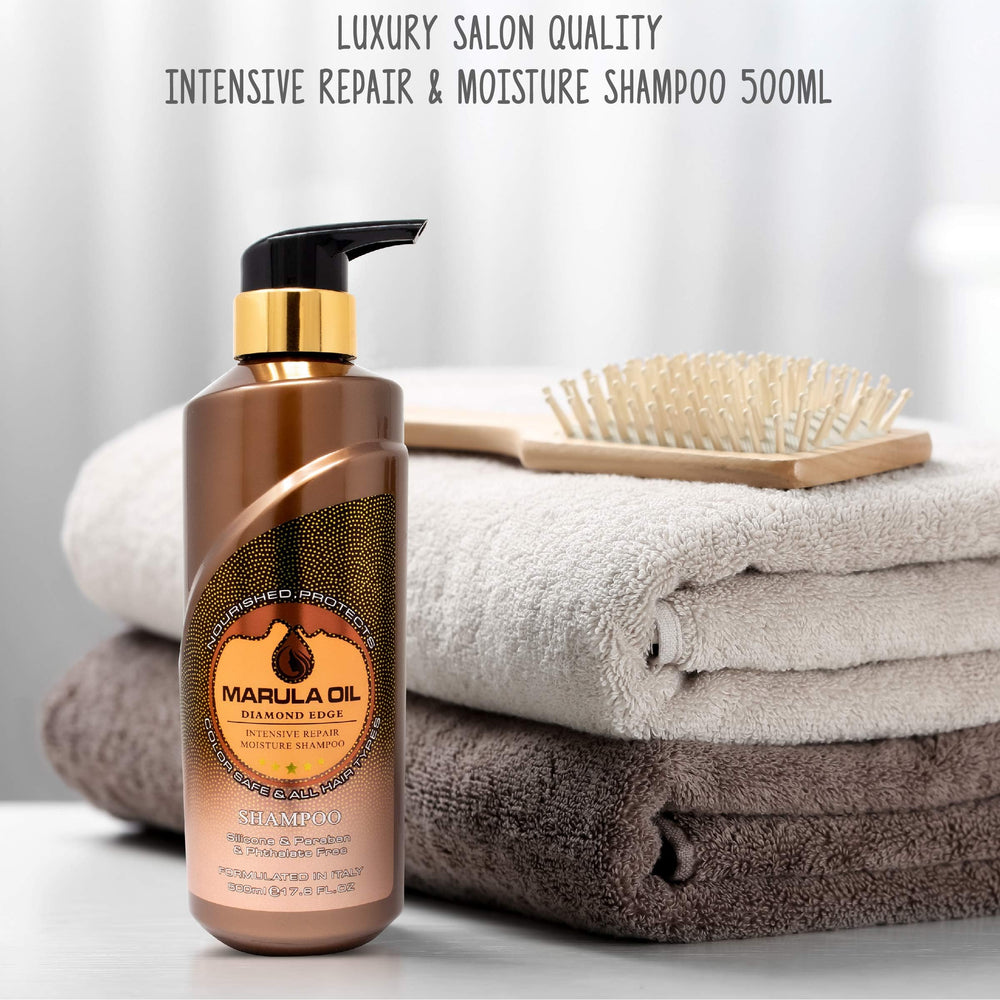 NUSPA Marula Oil packaging box presents premium natural care set.