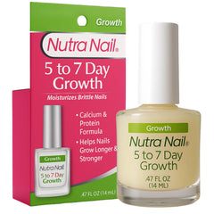 Nutra Nail 5to7 day growth bottle close-up for stronger nails