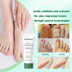 Nutraboost nail gel texture demonstrates easy, non-greasy absorption.