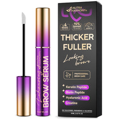 NutraHarmony Brow Serum bottle front for easy daily use.