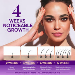 NutraHarmony Brow Serum daily use scene showing skin-friendly routine.