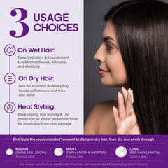 NutraHarmony Hydrating Hair Serum uv-heat-protection supports safer styling.
