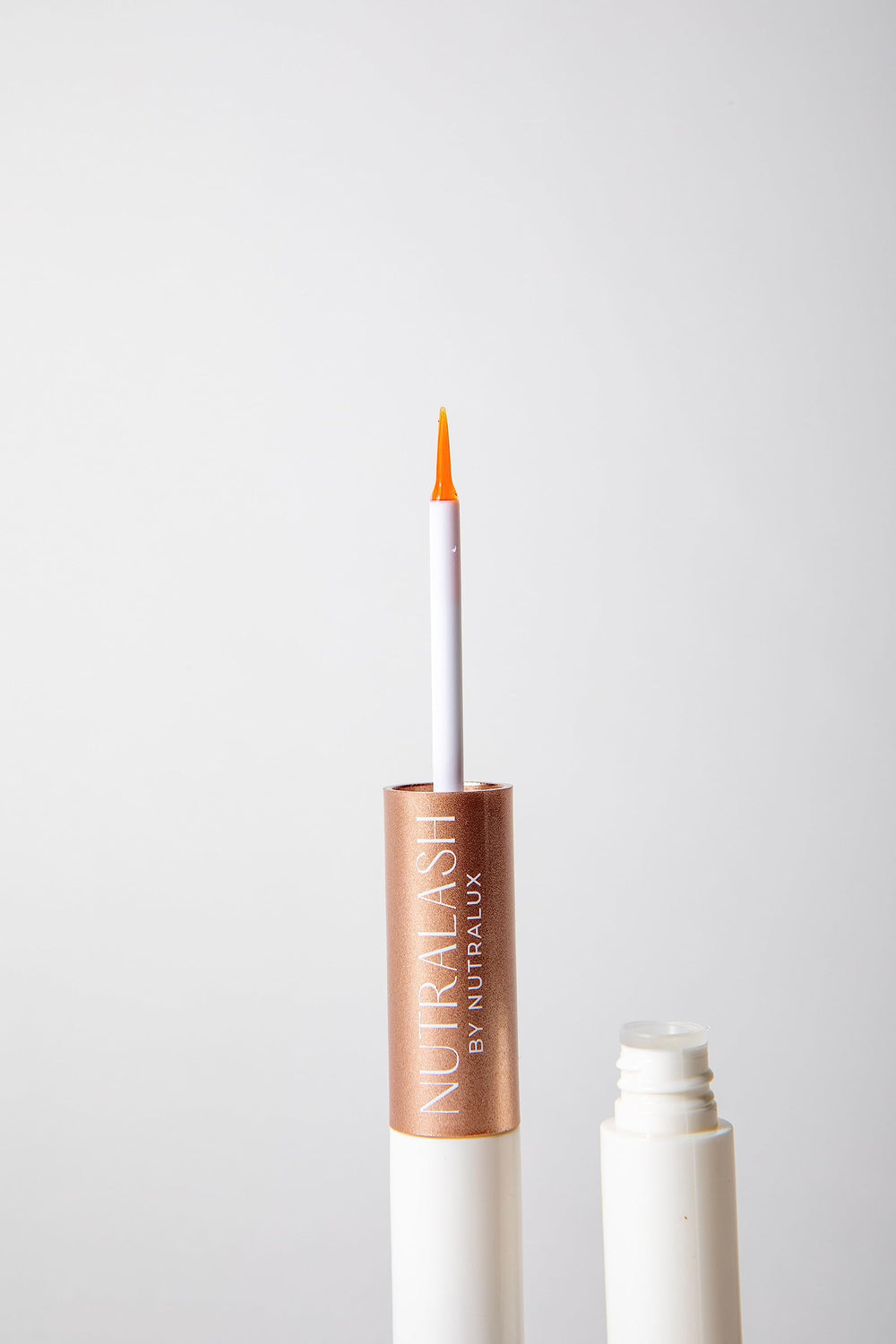 Before-after concept illustrating fuller lashes and brows