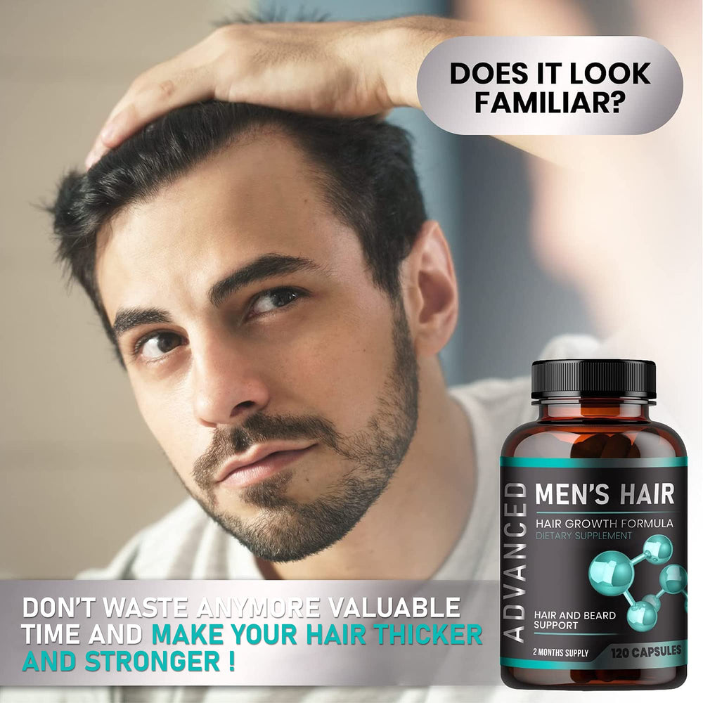 NutraPro packaging displayed, emphasizing hair and beard support.