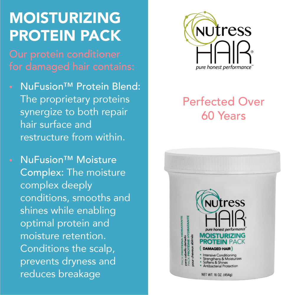 Nutress protein formula texture close-up showing creamy, blended proteins.
