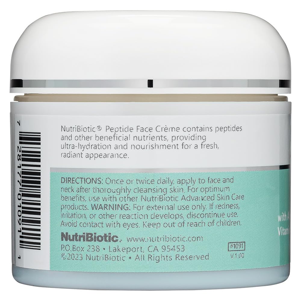 Close-up of creamy texture ready for facial application by NutriBiotic