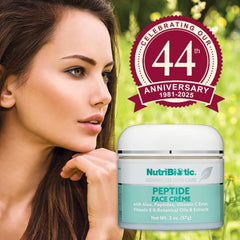 Daily-use NutriBiotic peptide creme supports hydration as part of routine