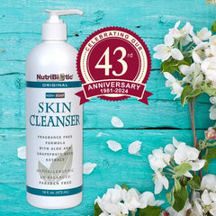 NutriBiotic bottle pour close-up, vegan coconut and olive surfactants