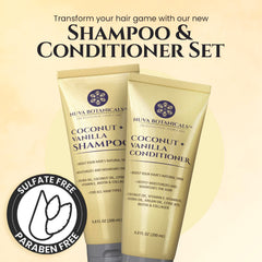 Nuva Botanicals Jojoba and Argan oils close-up nourishing the hair.