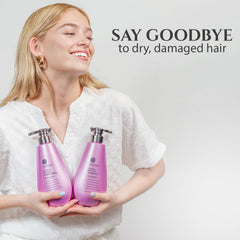 Nuva Botanicals Tea Tree Oil Shampoo bottle highlighting cleansing action