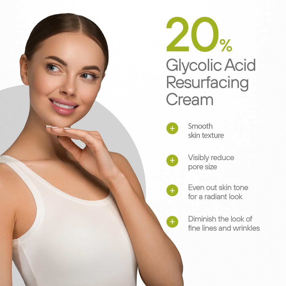 NUVODERMA glycolic cream jar close-up highlighting texture and concentration for exfoliation