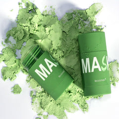 nvyue green tea extract mask stick highlighting deep cleansing and skin refresh