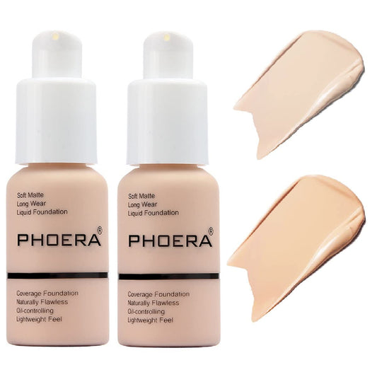 nvyue PHOERA foundation porcelain 101 bottle for a smooth, long-lasting matte look