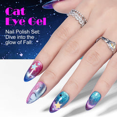 NXJ INFILILA Deep Green cat eye polish bottle with metallic sparkle